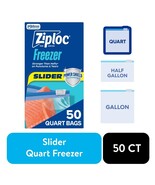 Brand Slider Freezer Bags, School Supplies, Quart Food Storage Bags with... - $20.60