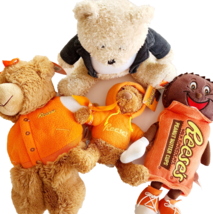 Lot Of 4 Reese&#39;s Plush Stuffed Animal Advertisement Toys Hershey C2000-1... - $39.99