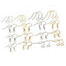 100 Pcs/Pack Assorted Stainless Steel Earring Hooks for DIY Jewelry Making - $41.81 MXN+