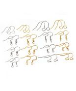 100 Pcs/Pack Assorted Stainless Steel Earring Hooks for DIY Jewelry Making - $41.22 MXN+