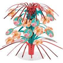 Island Oasis Mini Foil Centerpiece Cascade Summer Luau Pool Party Flamingos - £3.14 GBP