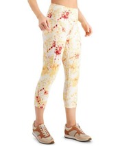 allbrand365 designer Womens Printed Cropped Leggings,Tie Dye White Combo,X-Small - £23.87 GBP