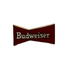 Vintage Budweiser Busch Red Banner Collectible Pin Badge Beer Memorabili... - $13.99