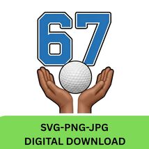 Golf Six Seven 67 Meme Gen Alpha Slang Viral Hands gift for golf fans &amp; ... - €1,67 EUR