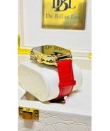 24k Gold Plated Apple Watch ULTRA 3 49mm Red Leather Band 24k Gold Buckle - €2.453,53 EUR 24k Gold Plated Apple Watch ULTRA 3 49mm Red Leather Band 24k Gold Buckle - €2.453,53 EUR