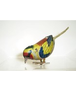 VINTAGE Tin Lithograph Windup Colorful Bird Pre-WWII Japan - £33.31 GBP