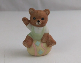 Homco Easter Egg Teddy Bear Family #1430 Baby Bear 2&quot; Collectible Cerami... - £4.58 GBP