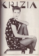 1988 Krizia Giovanni Gastel Photo Black and White Vintage Fashion Print Ad 1980s - £4.74 GBP