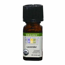 NEW Aura Cacia Organic Lavender Essential Aromatherapy Oil 0.25oz - £13.84 GBP