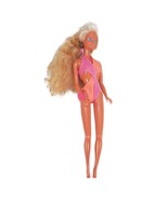 Vtg 1990 Barbie Wet N Wild Beach Doll One Piece Pink Orange 90s Swimsuit... - €5,53 EUR