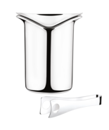 Wine &amp; Bar by Georg Jensen Stainless Steel Ice Bucket with Ice Tongs - New - $323.61 CAD