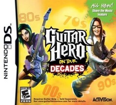 Guitar Hero On Tour Decades Nintendo DS Video Game NIB Activision NIP 2006 - £14.82 GBP
