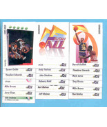 1991/92 Skybox Utah Jazz Basketball Team Set  - £2.35 GBP
