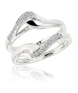 Diamond Jacket 14k White Gold .20 Ctw - £227.78 GBP