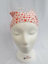 Sikh hindu muslim orange stars bandana head wrap gear rumal handkerchief... - £6.49 GBP