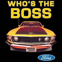 WHO&#39;S THE BOSS ford t shirt  fords t shirts licensed cars trucks t-shirt... - £11.95 GBP