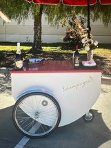 BAR CART MOBILE BAR WINE BAR CART DRINKS CART Catering Bar Champagne Bar... - $5,870.70