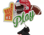 The Christmas Shoppe Born To Play Football Ornament - $16.82