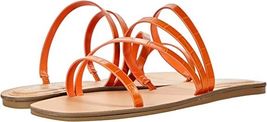 Marc Fisher Bonina Size US 9 M Women&#39;s Strappy Slide Sandal Orange Croc-... - $26.22 CAD