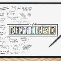 RetireMingle: Personalized Retirement Celebration Wall Art - Unique Guest Book A - $41.57