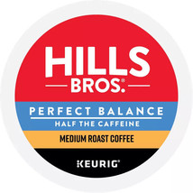 HILLS BROTHERS PERFECT BALANCE HALF CAFFEINE MEDIUM ROAST KCUPS 12CT - $24.51 CAD