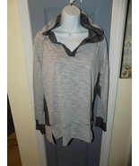 Danskin Now Gray Hooded Pullover Sweatshirt Size M (8/10) Women&#39;s NEW - $31.20 CAD