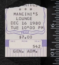 Vintage The Románticos Ticket Stub Diciembre 16 1980 Mancini&#39;s Salón Tob - $39.61