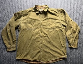 Carhartt S96 MOS Flannel Lined Snap Button Shirt Jacket Men’s SZ 2XL Tal... - $31.68