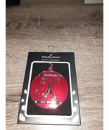 Round Letter X Red Holiday Ornament Harvey Lewis Crystals from Swarovski - €16,08 EUR