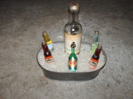 Vintage Handcrafted Mini Rum and Beer in Ice Trough - £32.94 GBP