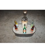 Vintage Handcrafted Mini Rum and Beer in Ice Trough - £32.87 GBP