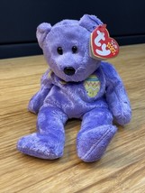 Ty Beanie Babies Eggs III the Bear Plush 2003 10th Anniversary Easter KG JD - $276.80 MXN