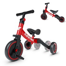 5 In 1 Toddler Bike For 1 To 4 Years Old Kids, Toddler Tricycle Kids Tri... - $118.99