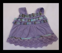 Build A Bear Workshop Justice Purple Plaid Trimmed Tank Top Eyelet Bottom - $241.39 MXN