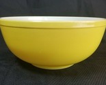 Vintage Early Pyrex Yellow 404 Mixing Nesting Bowl TM Reg 4 Quart - $29.65