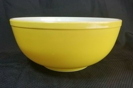 Vintage Early Pyrex Yellow 404 Mixing Nesting Bowl TM Reg 4 Quart - £23.70 GBP