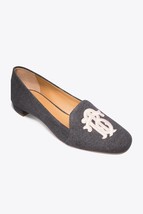 Tory Burch Antonia Monogram Loafer Heather Gray $298, Sz 7, NIB! - £118.69 GBP