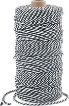 Black and White Twine String Twine String 3mm Cotton Baker&#39;s Twine 328 Feet Cott - £16.40 GBP