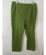 New York And Company Green High Rise Pull On Dress Pants Size XL Tall - $29.99
