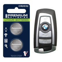 BMW Keyfob Replacement Battery Panasonic CR2032 Lithium (2 Pack)+Tracking - $5.16