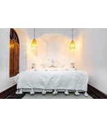 Pure White handmade moroccan blanket, Berber blanket, woven blanket, Thr... - $149.00