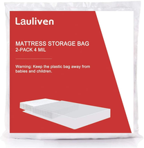 2-Pack Mattress Bag for Moving Matress Protection Cover Storage 4 Mil Heavy Duty - £29.78 GBP+