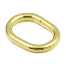Fujiyuan 12 Sets 16mm 0.62&quot;x10mm 0.39&quot;x3mm 0.11&quot;Solid Brass Loop Oval Ri... - $118.69 MXN