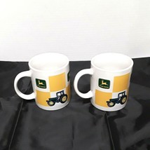 John Deere Licensed Coffee Mug Cup Gibson Yellow Green Farmer Farm Tractors - £18.98 GBP