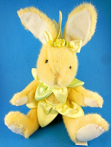 Hugfun Bunny Rabbit Plush Jointed  2001 Satin petals 11.5 inch including... - $12.86