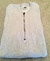 Men&#39;s Gray Pullover Sweatshirt With Half Zipper (L) - $9.50