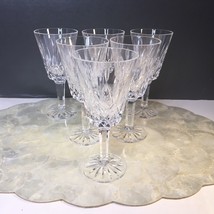 6 Tyrone Lead Crystal ROSSES Pattern 6 1/2&quot; White Wine Glass Set Of 6 Ir... - $90.00
