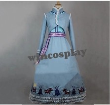 Princess Anna Costume Frozen Anna Cosplay costume Dress Women Halloween ... - £107.92 GBP