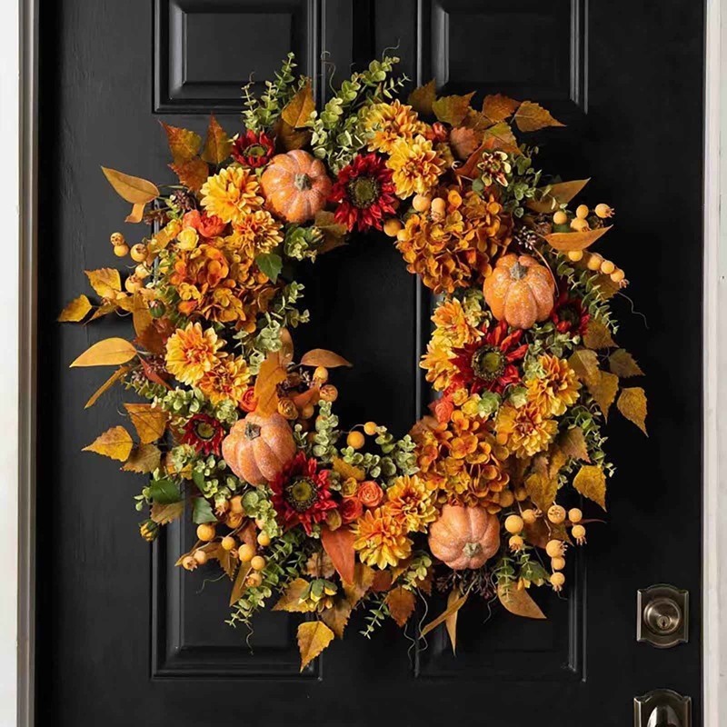 17.7" Fall Decor for Doors & Entryways Thanksgiving & Holiday Decoration Artific Item image 3