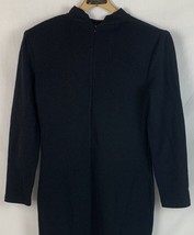 Vintage St. John Collection by Marie Black Knit Long Shirt Dress Women’s 8 - £55.07 GBP